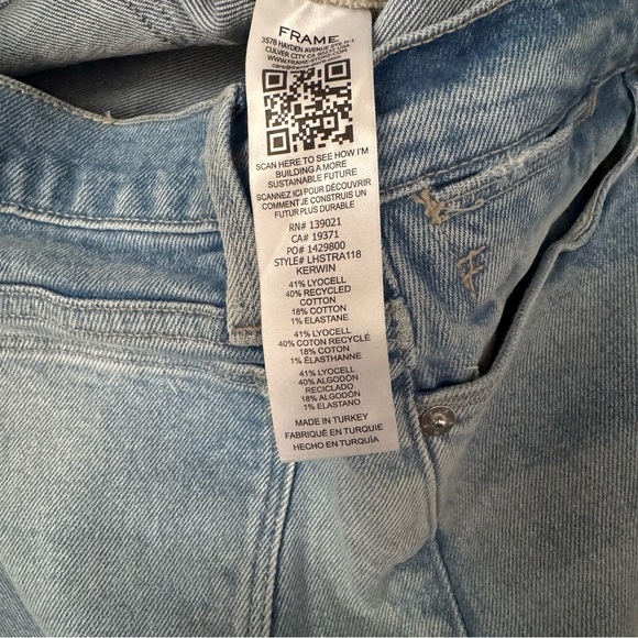 FRAME Le High Straight Jeans In Kerwin Size 26 - Picture 9 of 12